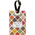 Spices Plastic Luggage Tag - Rectangular