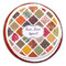 Spices Printed Icing Circle - Large - On Cookie