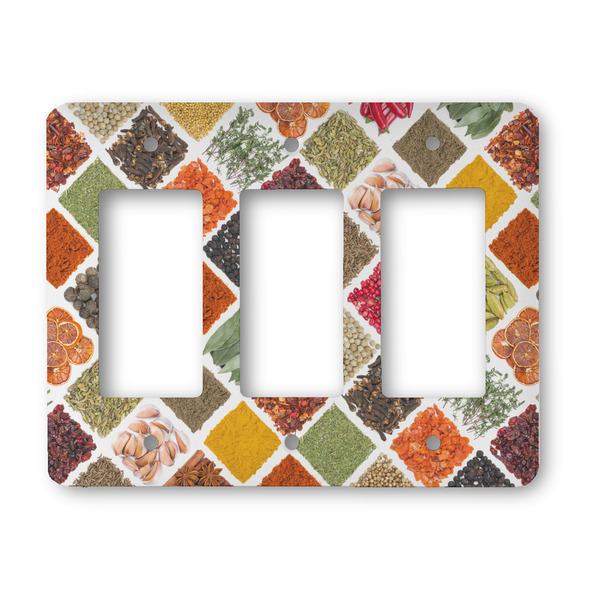 Custom Spices Rocker Style Light Switch Cover - Three Switch