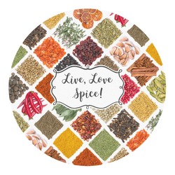 Spices Round Decal - XLarge (Personalized)