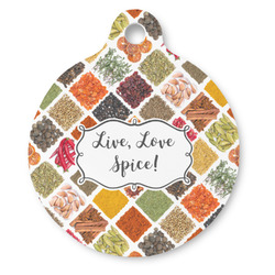 Spices Round Pet ID Tag - Large