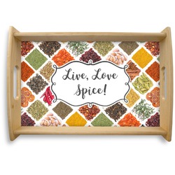 Spices Natural Wooden Tray - Small (Personalized)