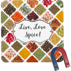 Spices Square Fridge Magnet (Personalized)