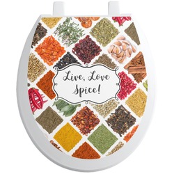 Spices Toilet Seat Decal - Round (Personalized)