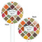 Spices White Plastic 5.5" Stir Stick - Double Sided - Round - Front & Back