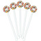 Spices White Plastic 5.5" Stir Stick - Fan View