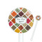 Spices White Plastic 5.5" Stir Stick - Round - Closeup