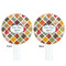 Spices White Plastic 7" Stir Stick - Double Sided - Round - Front & Back