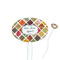 Spices White Plastic 7" Stir Stick - Oval - Closeup