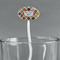 Spices White Plastic 7" Stir Stick - Oval - Main