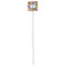 Spices White Plastic Stir Stick - Double Sided - Square - Single Stick