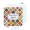 Spices White Plastic Stir Stick - Single Sided - Square - Approval