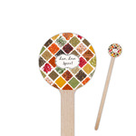 Spices 7.5" Round Wooden Stir Sticks - Single Sided