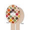 Spices Wooden Food Pick - Oval - Single Sided - Front & Back