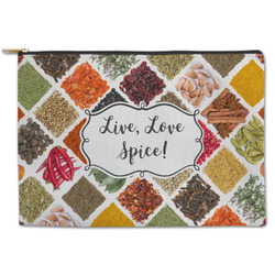 Spices Zipper Pouch - Large - 12.5"x8.5" (Personalized)