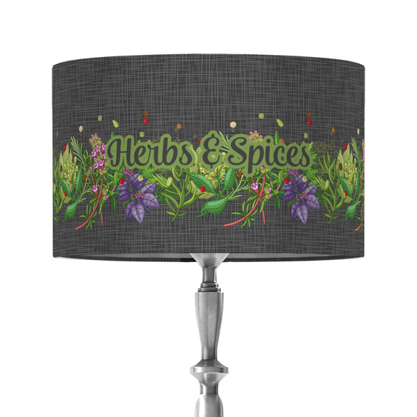 Custom Herbs & Spices 12" Drum Lamp Shade - Fabric