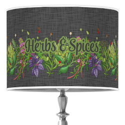 Herbs & Spices Drum Lamp Shade