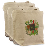 Herbs & Spices Reusable Cotton Grocery Bags - Set of 3