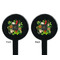 Herbs & Spices Black Plastic 7" Stir Stick - Double Sided - Round - Front & Back