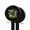 Herbs & Spices Black Plastic 7" Stir Stick - Single Sided - Round - Front & Back