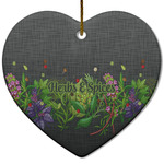 Herbs & Spices Heart Ceramic Ornament