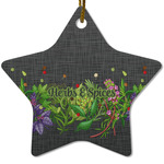 Herbs & Spices Star Ceramic Ornament