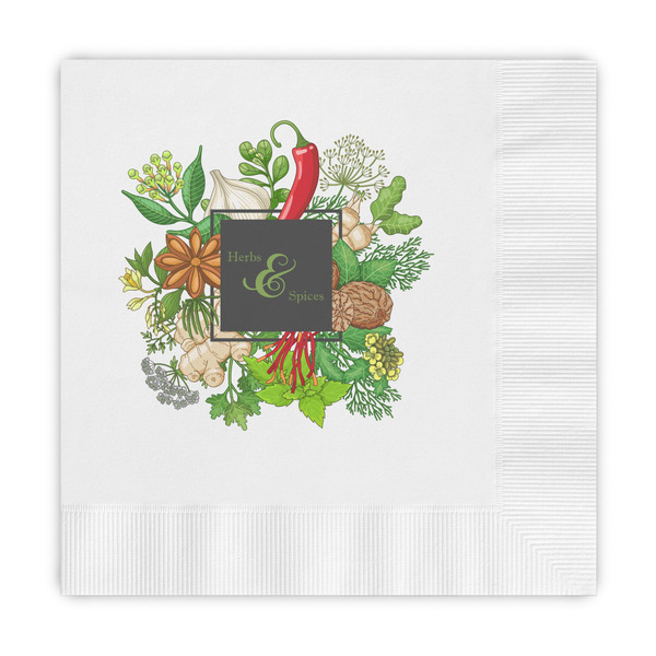 Custom Herbs & Spices Embossed Decorative Napkins