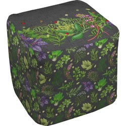 Herbs & Spices Cube Pouf Ottoman - 18" (Personalized)