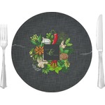 Herbs & Spices 10" Glass Lunch / Dinner Plates - Single or Set (Personalized)