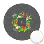 Herbs & Spices Printed Cookie Topper - Round