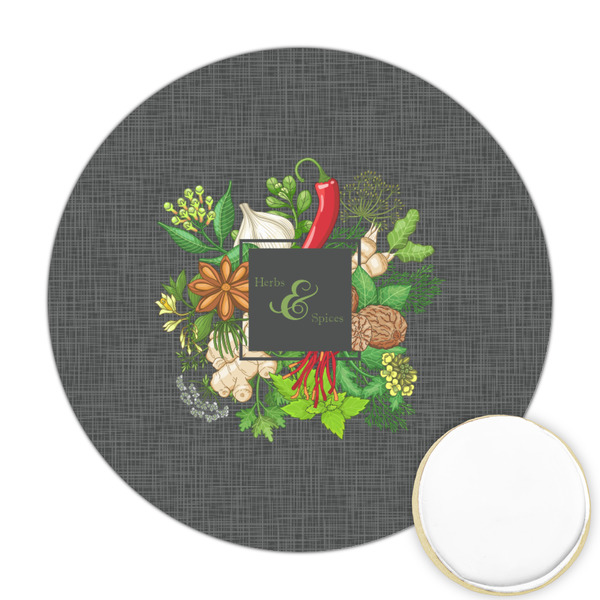 Custom Herbs & Spices Printed Cookie Topper - 2.5"