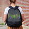 Herbs & Spices Large Backpack - Black - On Back