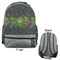 Herbs & Spices Large Backpack - Gray - Front & Back View