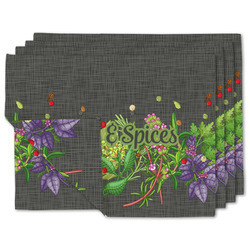 Herbs & Spices Double-Sided Linen Placemat - Set of 4