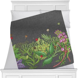 Herbs & Spices Minky Blanket - Twin / Full - 80"x60" - Single Sided (Personalized)