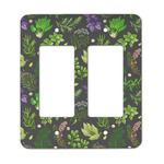 Herbs & Spices Rocker Style Light Switch Cover - Two Switch