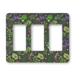 Herbs & Spices Rocker Style Light Switch Cover - Three Switch