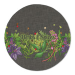 Herbs & Spices Round Linen Placemat - Single Sided