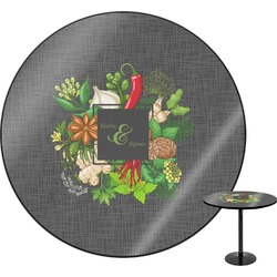 Herbs & Spices Round Table - 30" (Personalized)