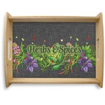 Herbs & Spices Natural Wooden Tray - Large (Personalized)