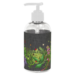 Herbs & Spices Plastic Soap / Lotion Dispenser (8 oz - Small - White)
