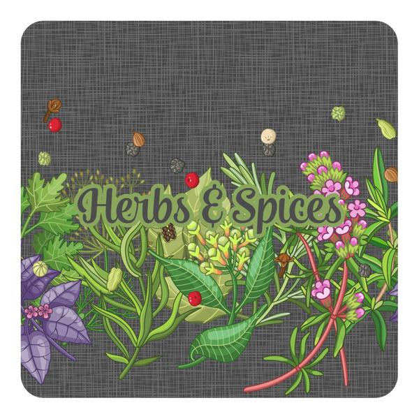 Custom Herbs & Spices Square Decal - Large (Personalized)