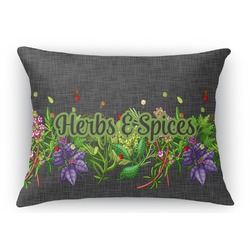 Herbs & Spices Rectangular Throw Pillow Case - 12"x18" (Personalized)