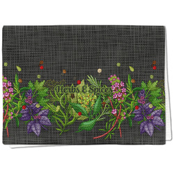 Herbs & Spices Kitchen Towel - Waffle Weave - Full Color Print