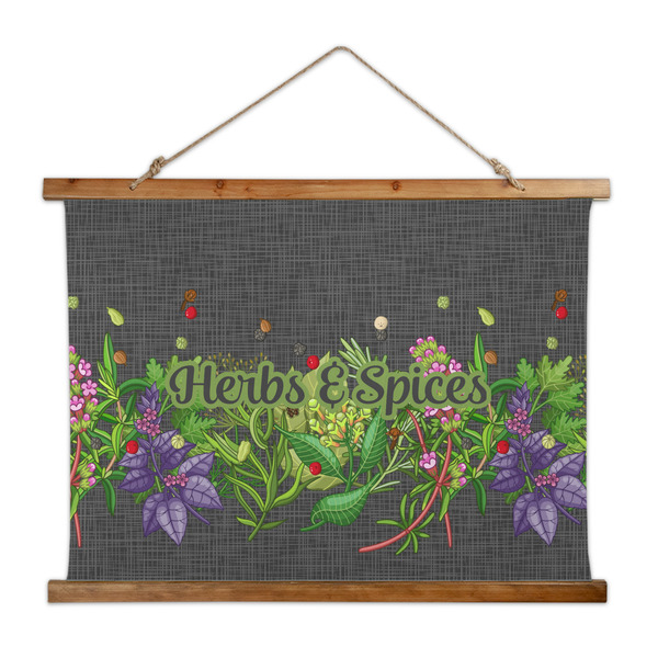 Custom Herbs & Spices Wall Hanging Tapestry - Wide