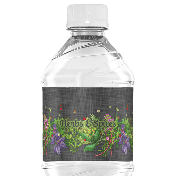 Custom Herbs & Spices Water Bottle Labels - Custom Sized