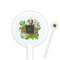 Herbs & Spices White Plastic 5.5" Stir Stick - Round - Closeup