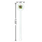 Herbs & Spices White Plastic 5.5" Stir Stick - Round - Dimensions