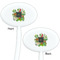 Herbs & Spices White Plastic 7" Stir Stick - Double Sided - Oval - Front & Back