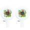 Herbs & Spices White Plastic 7" Stir Stick - Double Sided - Round - Front & Back